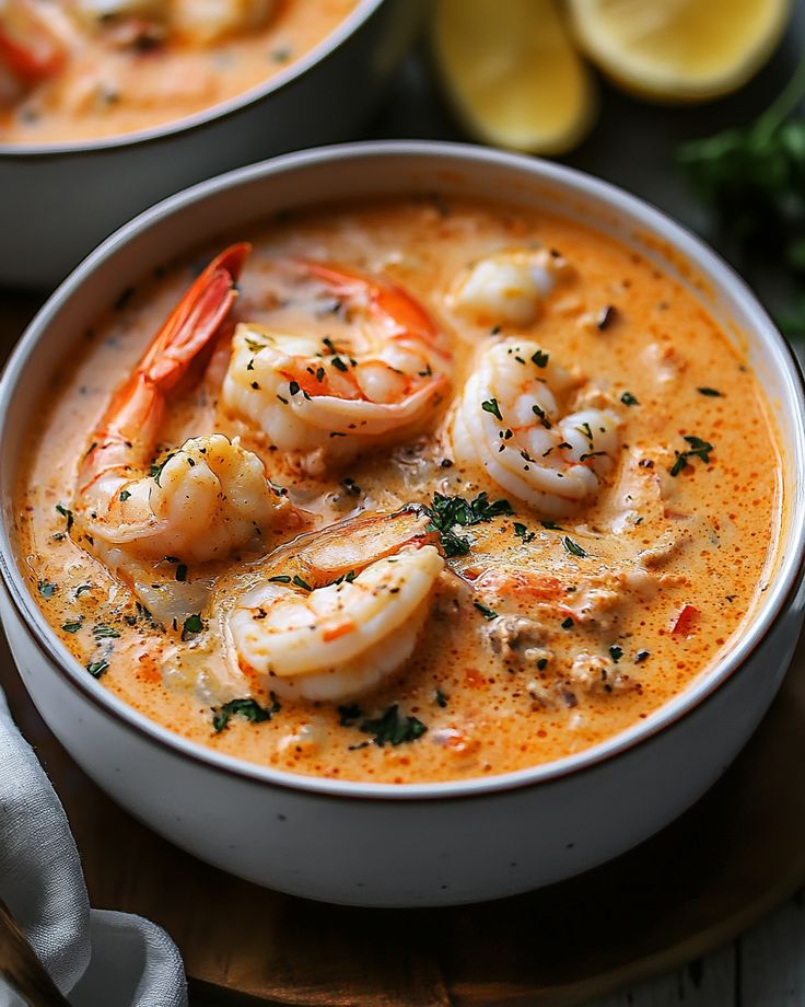 Creamy Crab and Shrimp Seafood Bisque