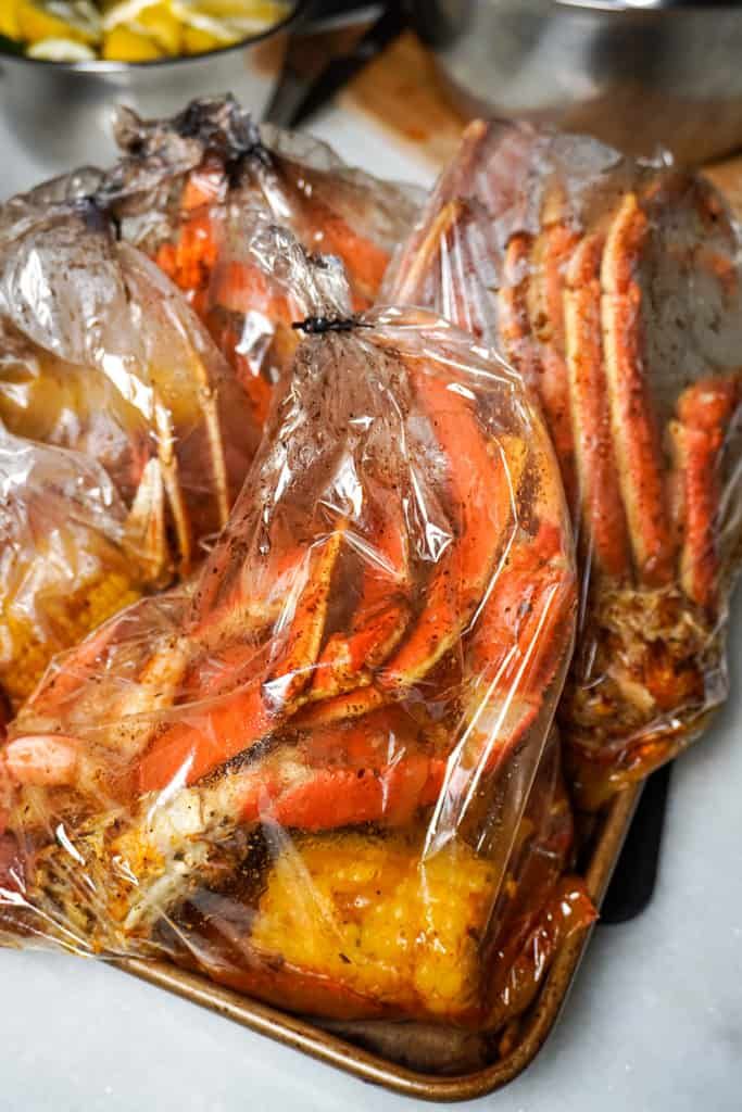 Seafood boil oven bag